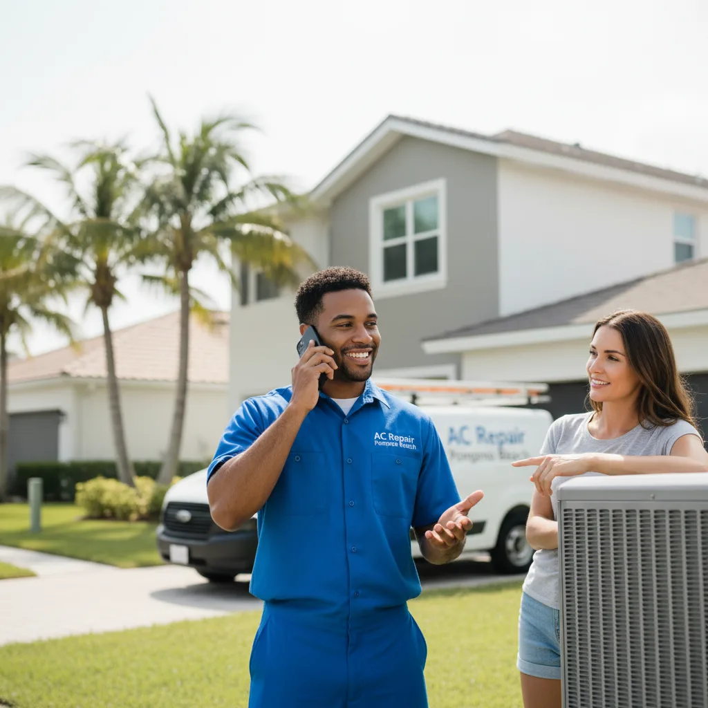 AC Repair Pompano Beach customer support in Carriere